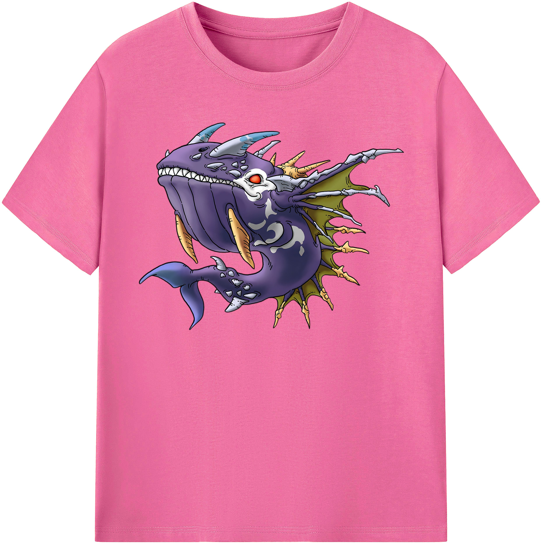 （画像用） ドラゴンクエスト Doragon Kuesuto Dragon Quest レディースカジュアルプリントTシャツ（綿100％）